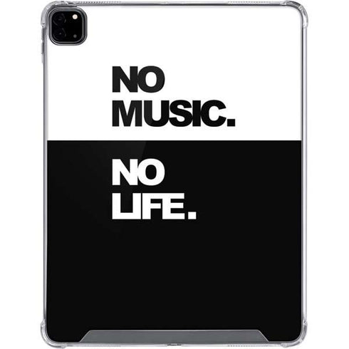 No Music No Life iPad Pro 12.9in (2020) Clear Case