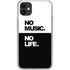 No Music No Life iPhone 11 Clear Case