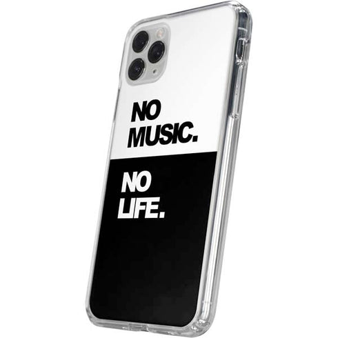 No Music No Life iPhone 11 Pro Clear Case