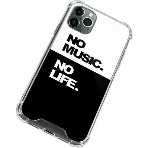 No Music No Life iPhone 11 Pro Max Clear Case