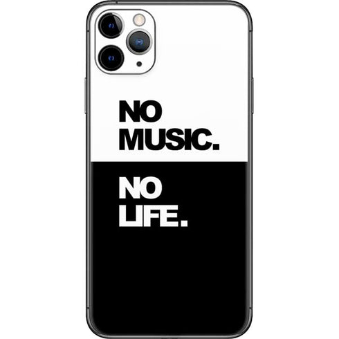 No Music No Life iPhone 11 Pro Max Skin