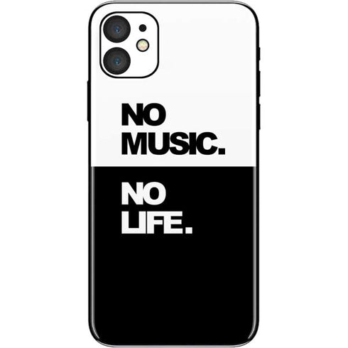 No Music No Life iPhone 11 Skin