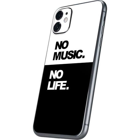 No Music No Life iPhone 11 Skin