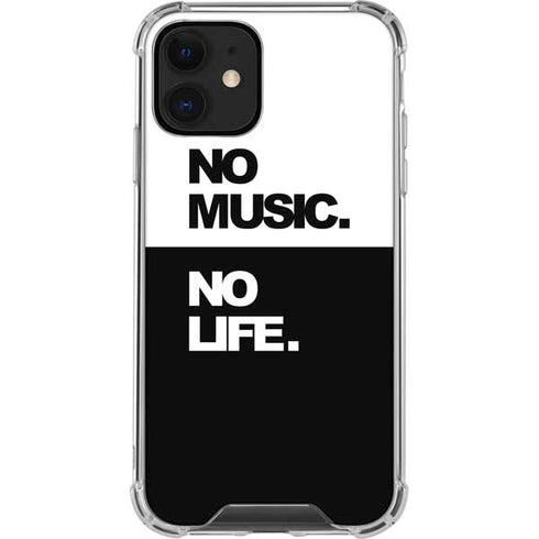 No Music No Life iPhone 12 Clear Case