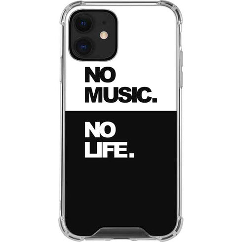 No Music No Life iPhone 12 Mini Clear Case