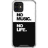 No Music No Life iPhone 12 Mini Clear Case