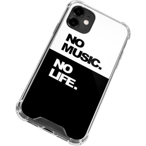 No Music No Life iPhone 12 Mini Clear Case