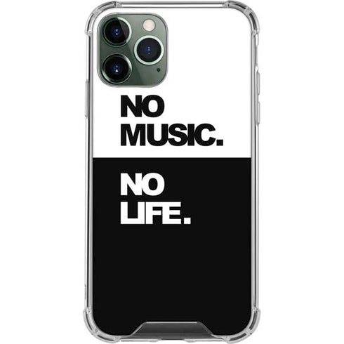 No Music No Life iPhone 12 Pro Clear Case