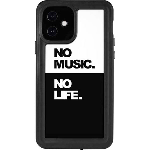 No Music No Life iPhone 12 Waterproof Case