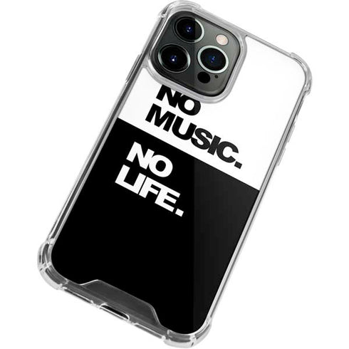 No Music No Life iPhone 13 Pro Clear Case