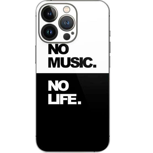 No Music No Life iPhone 13 Pro Skin