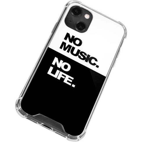 No Music No Life iPhone 14 Plus Clear Case