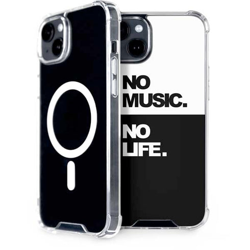 No Music No Life iPhone 15 Plus MagSafe Case