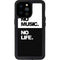 No Music No Life iPhone 14 Pro Max Waterproof Case