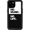 No Music No Life iPhone 15 Plus Waterproof Case