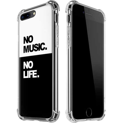 No Music No Life iPhone 7/8 Plus Clear Case