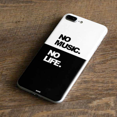 No Music No Life iPhone 8 Plus Skin