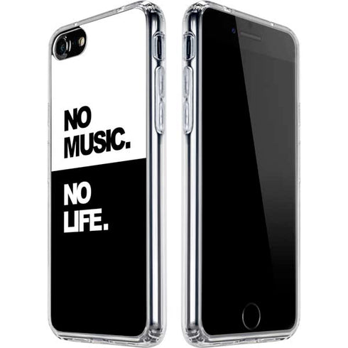 No Music No Life iPhone SE (2nd & 3rd Gen) Clear Case