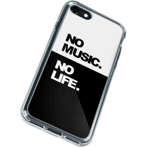 No Music No Life iPhone SE (2nd & 3rd Gen) Clear Case