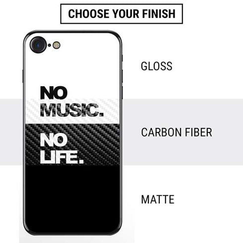 No Music No Life iPhone SE (2nd & 3rd Gen) Skin