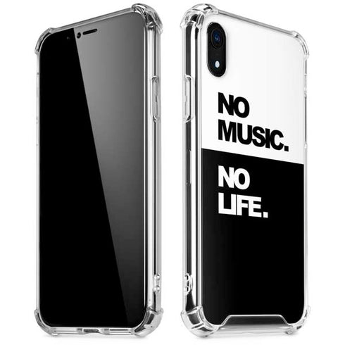 No Music No Life iPhone XR Clear Case