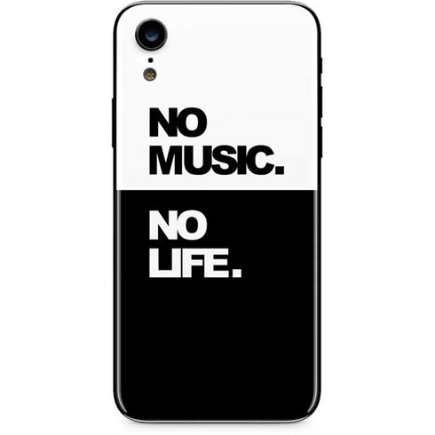 No Music No Life iPhone XR Skin