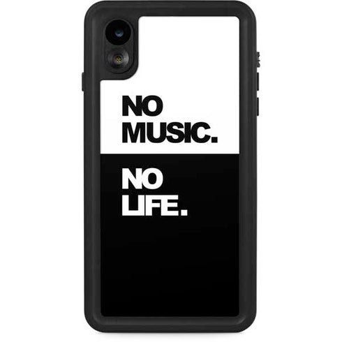 No Music No Life iPhone XR Waterproof Case