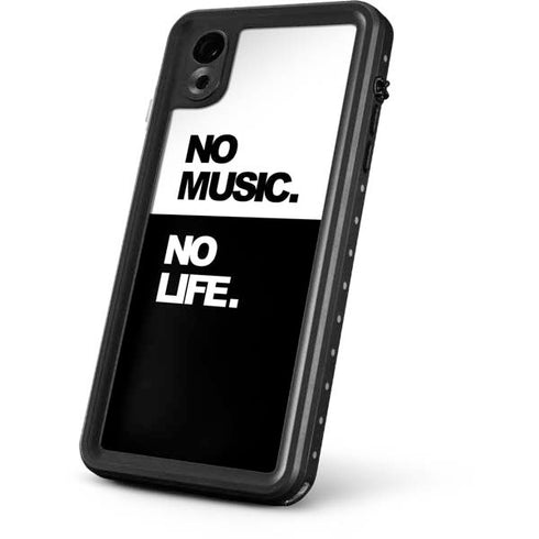 No Music No Life iPhone XR Waterproof Case