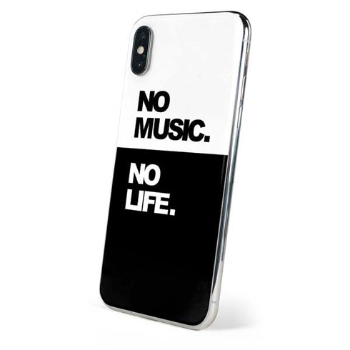 No Music No Life iPhone XS Max Skin