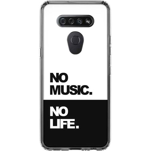 No Music No Life LG K51/Q51 Clear Case
