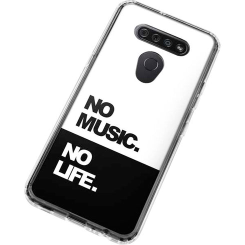 No Music No Life LG K51/Q51 Clear Case