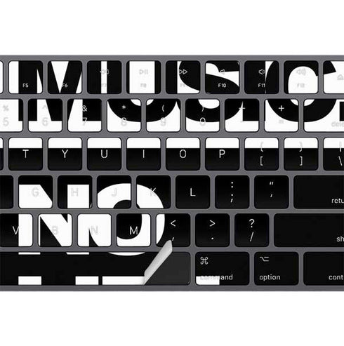 No Music No Life Magic Keyboard with Numeric Keypad Skin