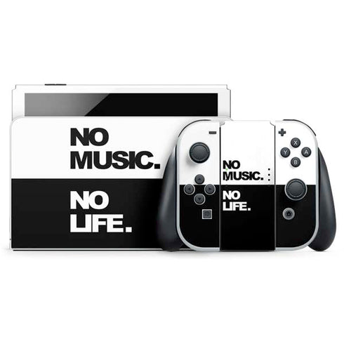 No Music No Life Nintendo Switch OLED (2021) Skin