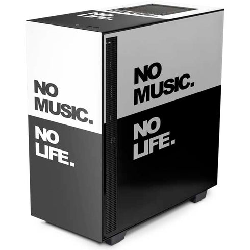 No Music No Life NZXT H510 Compact ATX Mid-Tower Case Skin