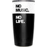 No Music No Life Yeti 20oz Tumbler Skin