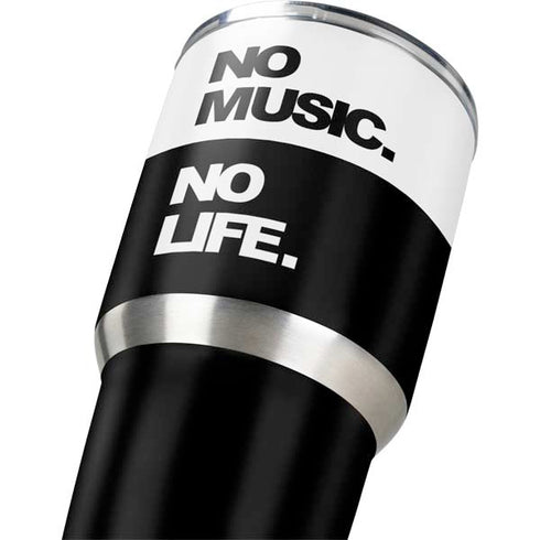 No Music No Life Yeti 30oz Rambler Tumbler Skin