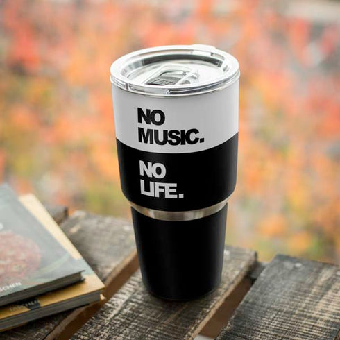 No Music No Life Yeti 30oz Rambler Tumbler Skin