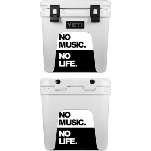 No Music No Life YETI Roadie 24 Hard Cooler Skin