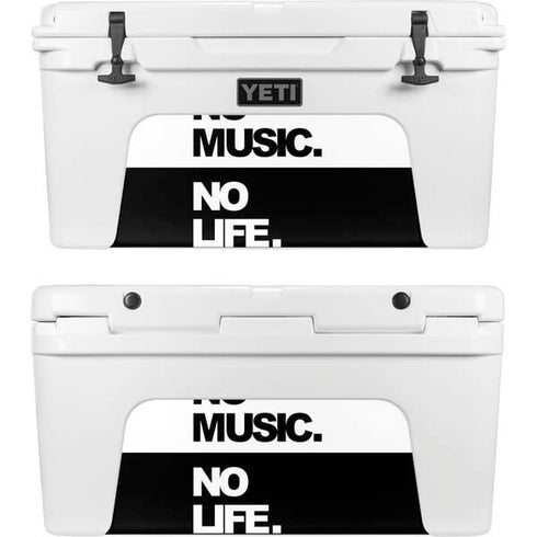No Music No Life YETI Tundra 75 Hard Cooler Skin