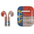 North Carolina Flag Dark Wood Apple AirPods Skin