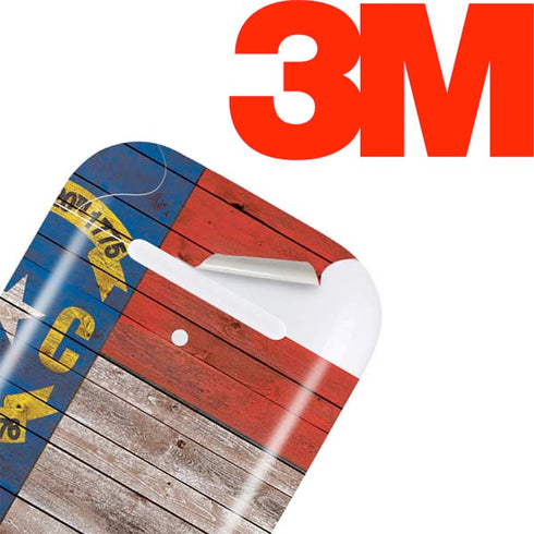 North Carolina Flag Dark Wood Apple AirPods Skin