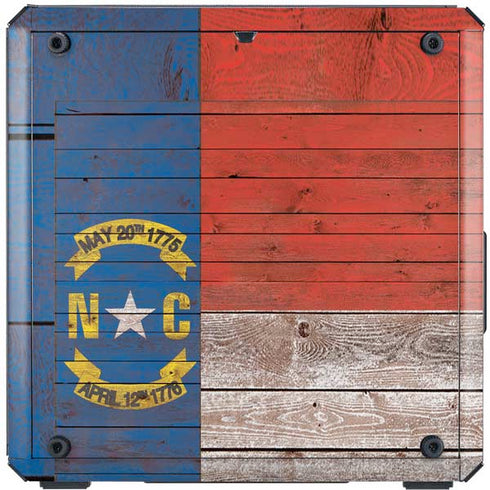 North Carolina Flag Dark Wood Cooler Master MasterBox Q300L Mini Tower Skin
