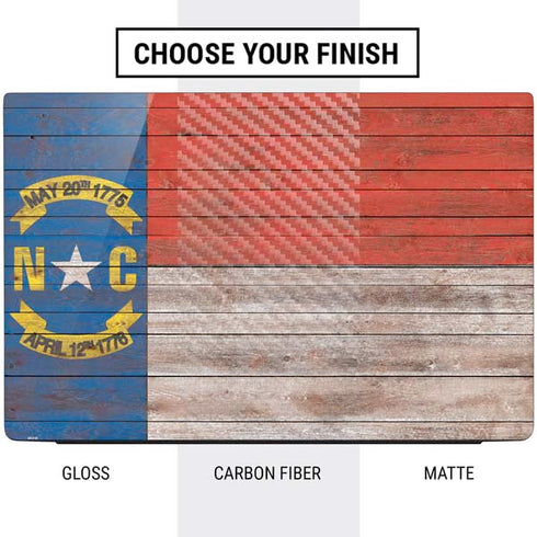 North Carolina Flag Dark Wood Dell Vostro Skin
