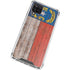 North Carolina Flag Dark Wood Galaxy A12 Clear Case