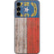 North Carolina Flag Dark Wood Galaxy A14 5G Skin