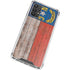 North Carolina Flag Dark Wood Galaxy A32 5G Clear Case