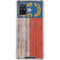 North Carolina Flag Dark Wood Galaxy A51 5G Clear Case