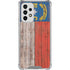North Carolina Flag Dark Wood Galaxy A53 5G Clear Case