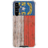 North Carolina Flag Dark Wood Galaxy A54 5G Clear Case