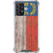 North Carolina Flag Dark Wood Galaxy A72 5G Clear Case